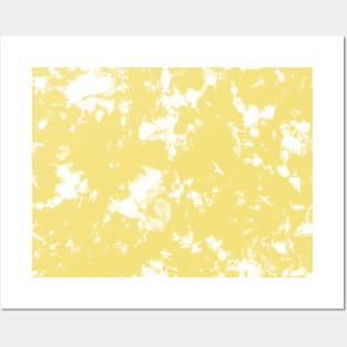 Buttercup Yellow Storm - Tie-Dye Shibori Texture Posters and Art